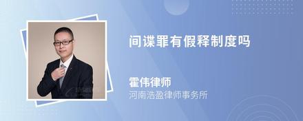 間諜罪有假釋制度嗎