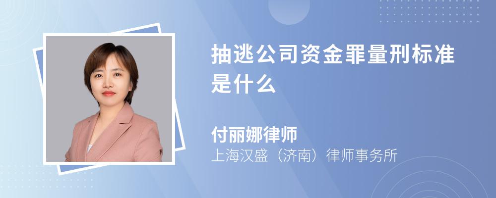 抽逃公司资金罪量刑标准是什么