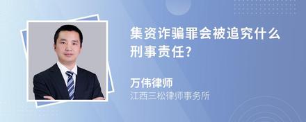 集资诈骗罪会被追究什么刑事责任?