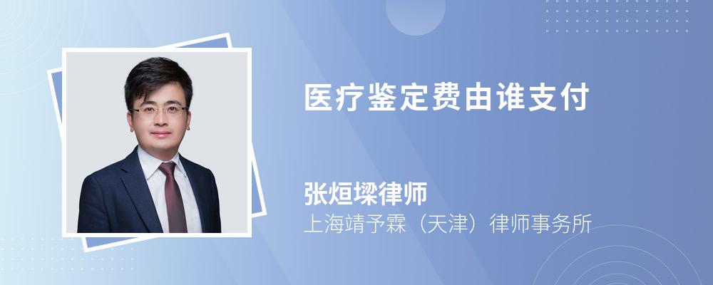 医疗鉴定费由谁支付