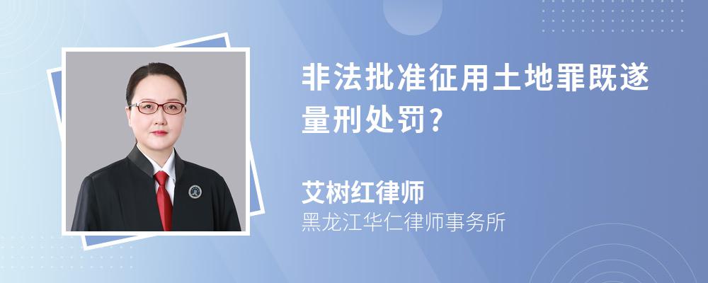 非法批准征用土地罪既遂量刑处罚?