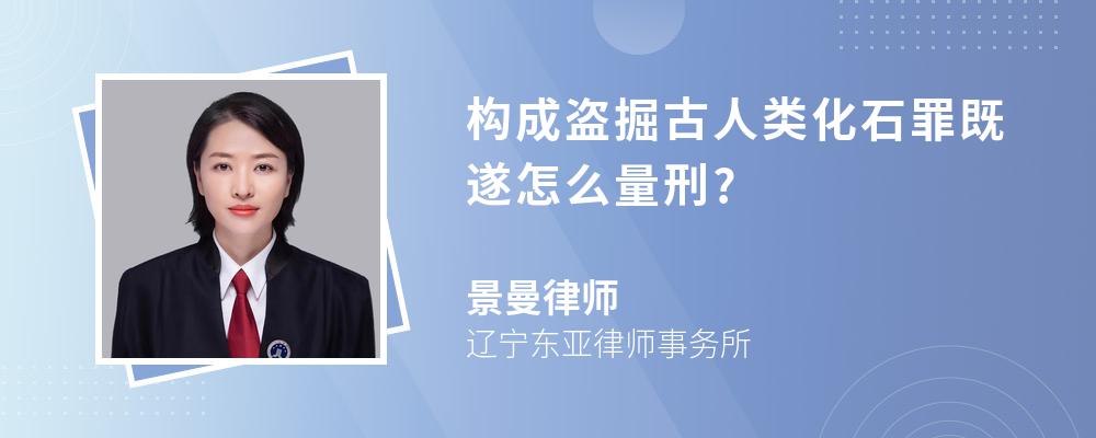 构成盗掘古人类化石罪既遂怎么量刑?