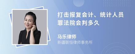 打击报复会计、统计人员罪法院会判多久