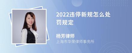 2022违停新规怎么处罚规定