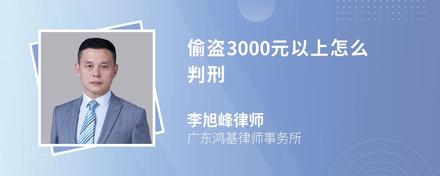 偷盗3000元以上怎么判刑