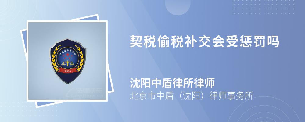 契税偷税补交会受惩罚吗