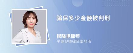 骗保多少金额被判刑