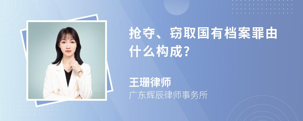 抢夺、窃取国有档案罪由什么构成?