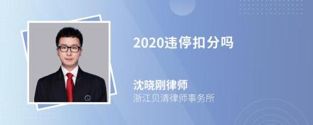 2020违停扣分吗